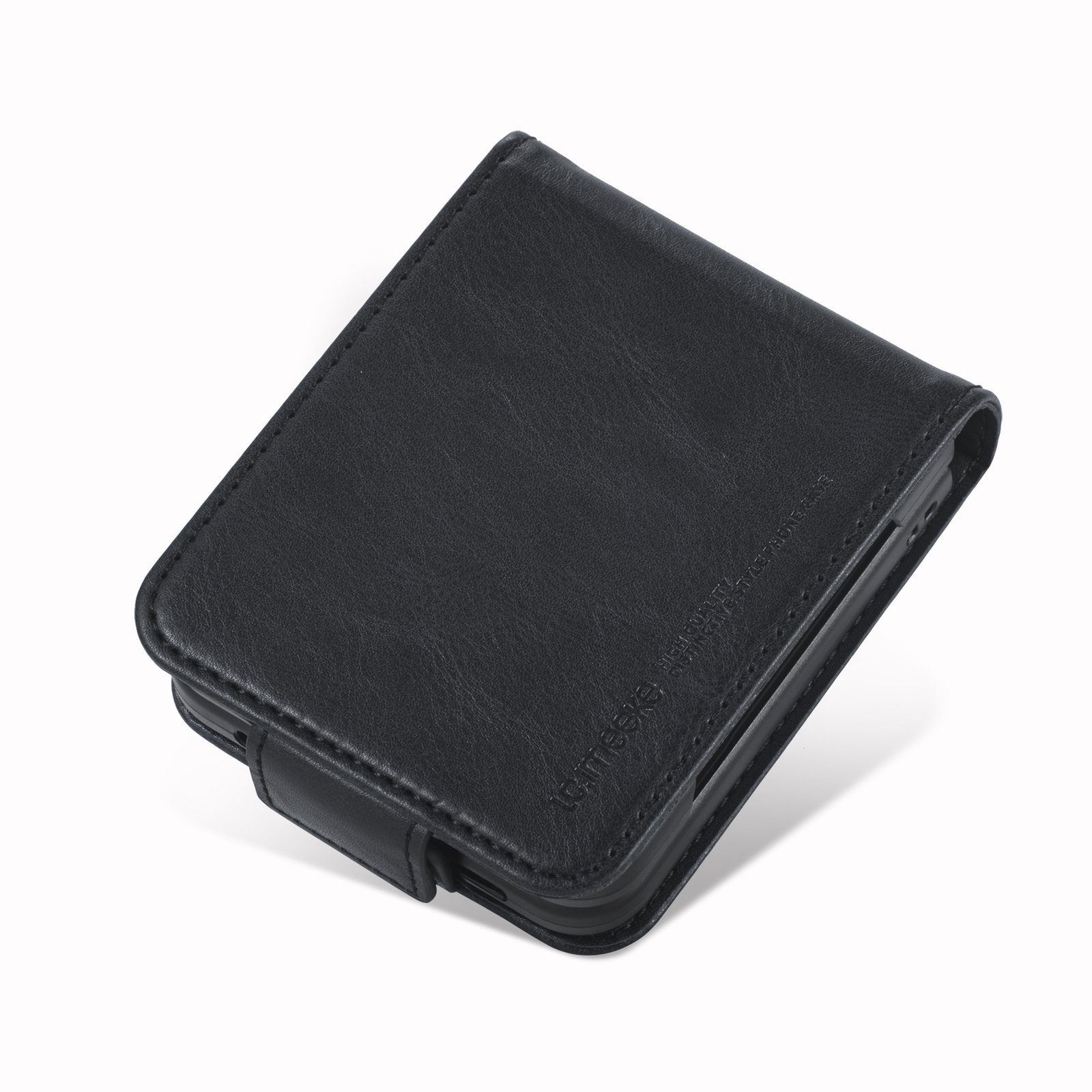 Folding Leather Cover For Samsung Galaxy Z Flip 3 4 Flip4 Flip3 5G Magnetic Protective Cards Solt Wallet Bag Business Phone Case