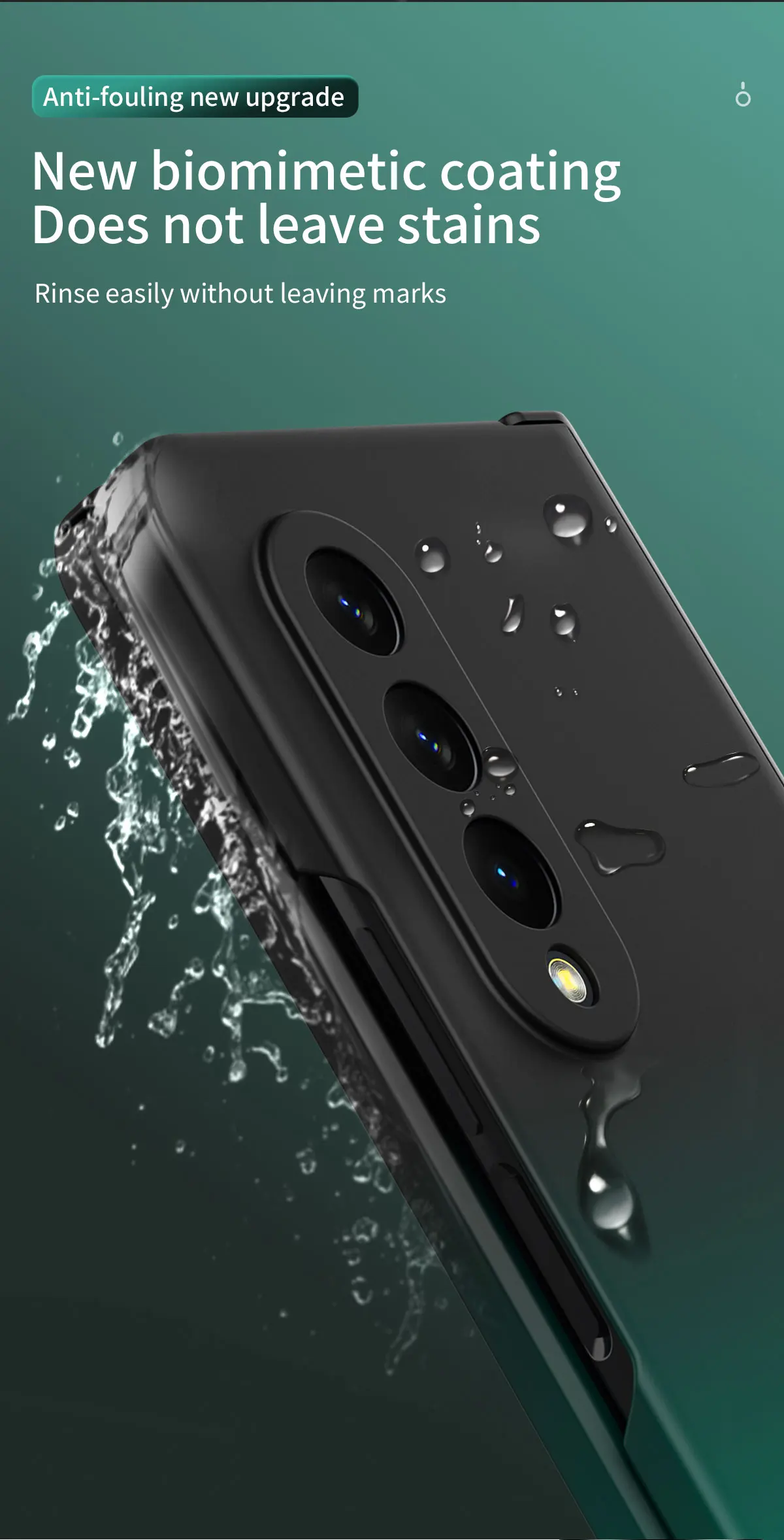 Hinge Gradient Case for Samsung Galaxy Z Fold 4 3 2 Cover with Front Glass Film Full Protective Camera Flip Antifinerprint Shell