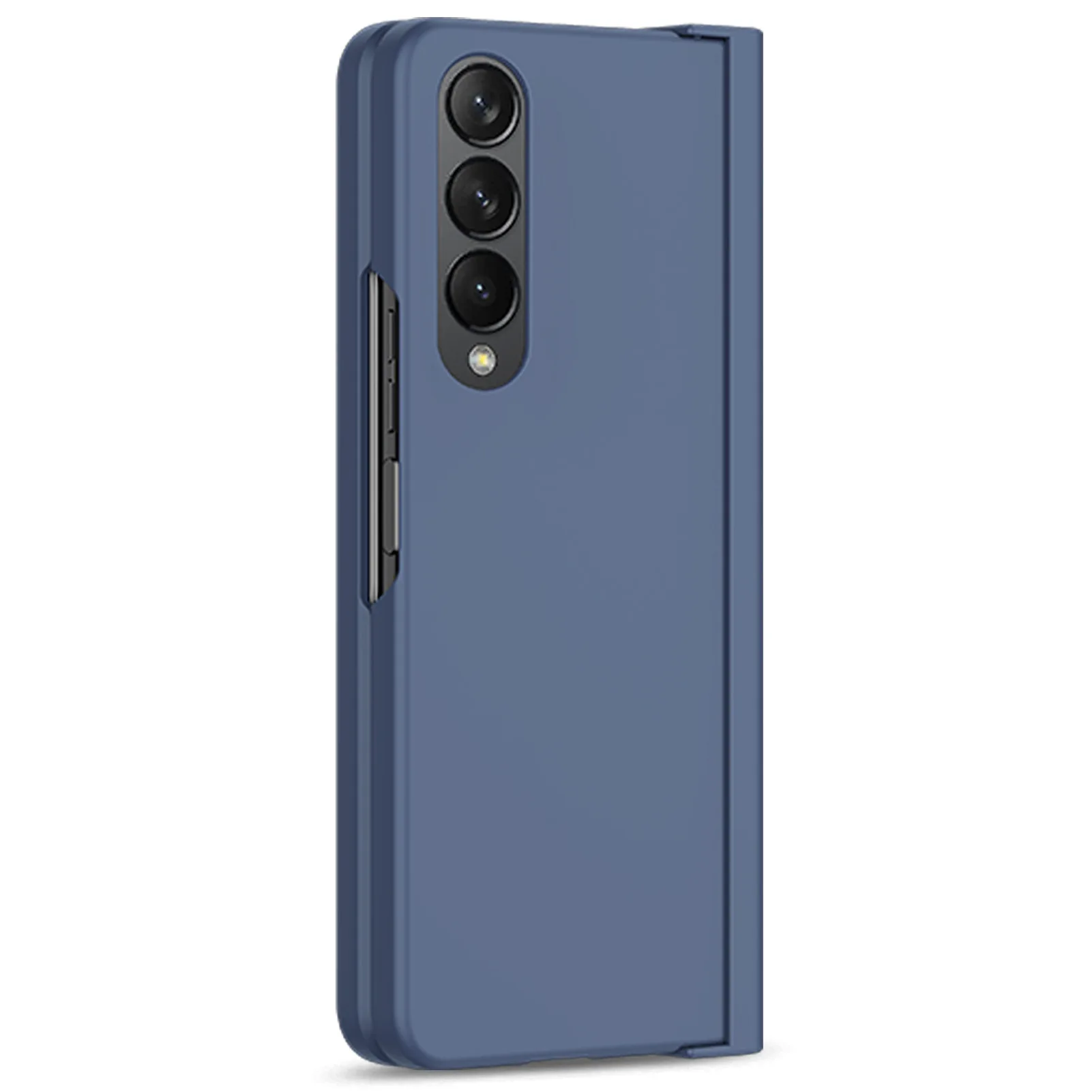 for Samsung Galaxy Z Fold 5 4 3 Phone Case 360° Liquid Matte Plain Color Pen Holder Cover Fine Hole Shell Antifall NonSlip Funda