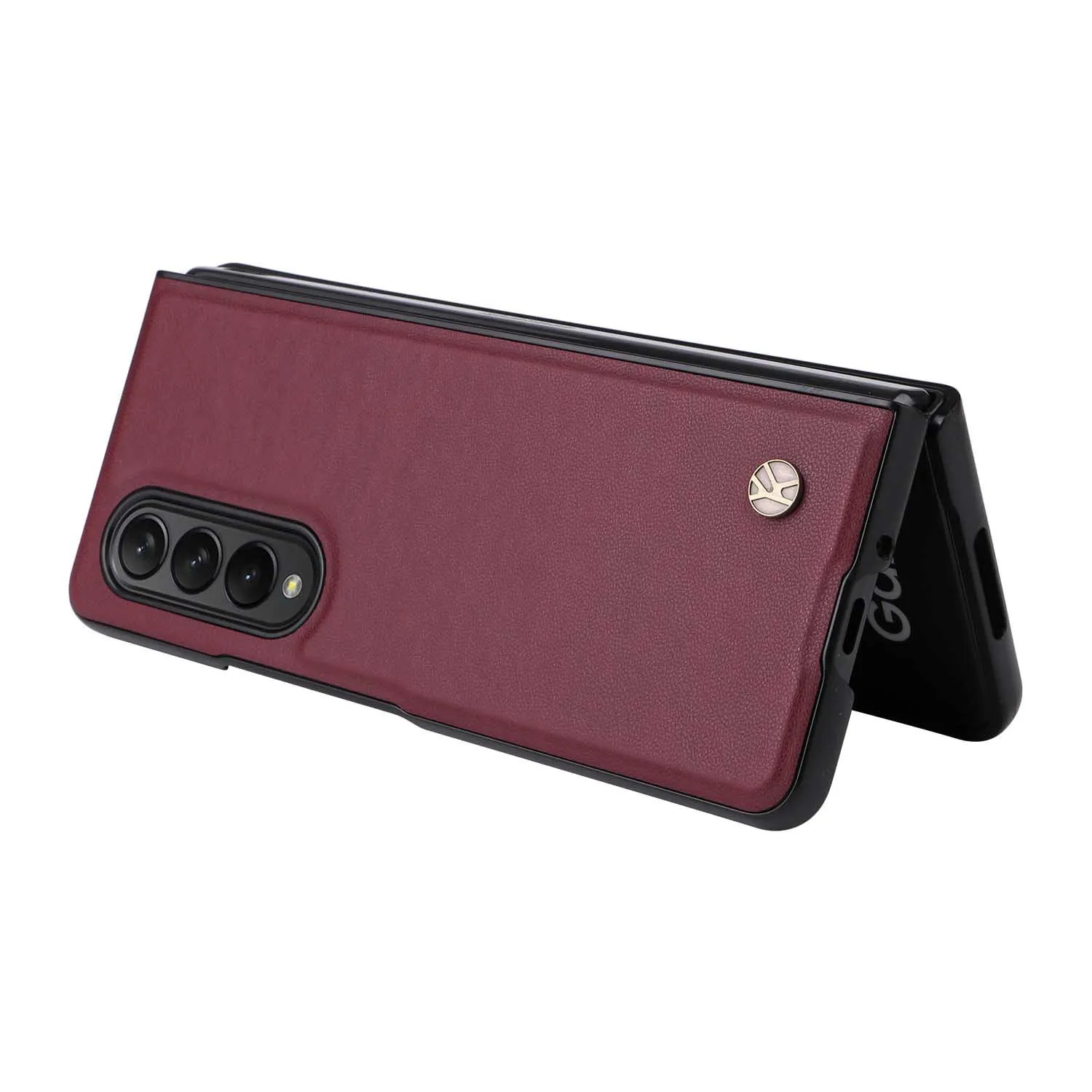 For Samsung Galaxy Z Fold 4 3 Fold4 Fold3 5G PU Leather Cover Ultra Slim Hard PC Shockproof Business Style Phone Case