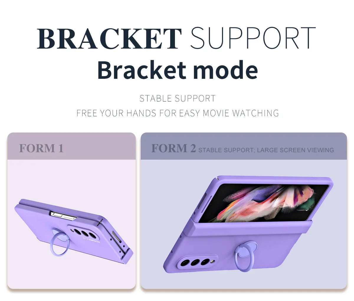 Matte Frosted Car Magnetic with Screen Protector Fashion Phone Case for Samsung Galaxy Z Fold5 Fold4 Fold3 Fold2 Protective Case