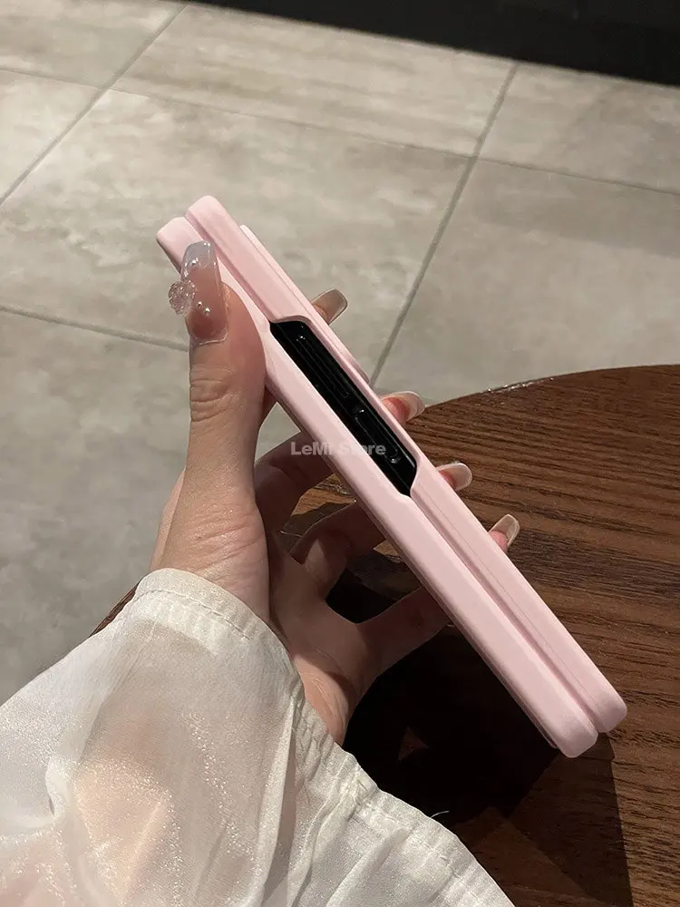 For Samsung Galaxy Z Fold 4 5 Case Skin sensation Phone Case for Z Fold 3 Hinge Protective Cover