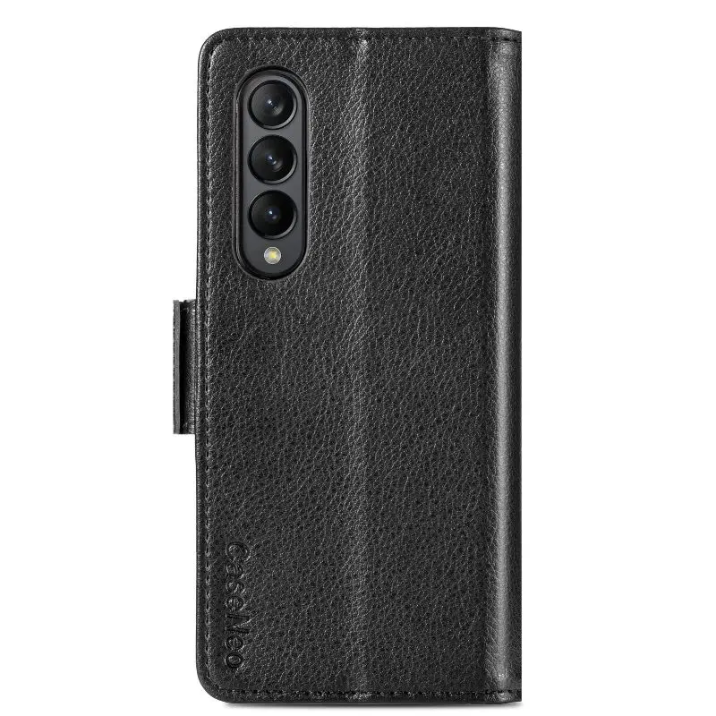Magnetic Flip Phone Case For Samsung Galaxy Z Fold 5 4 3 Fold Phone Cover Shockproof Phone Cover With Pen Holder(Exclude Pen)