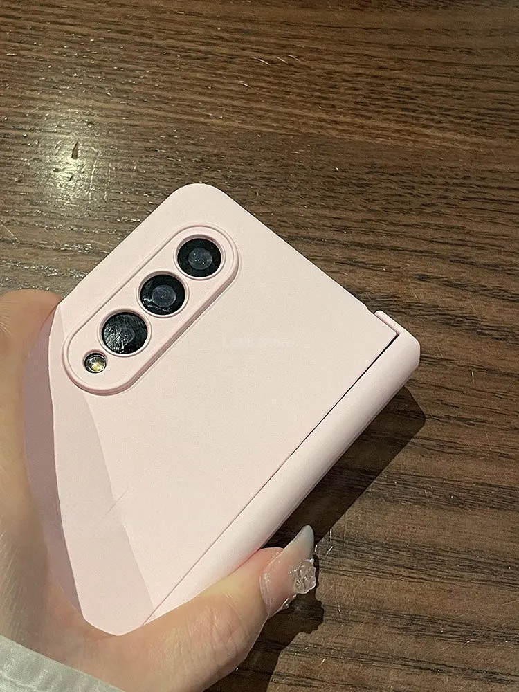 For Samsung Galaxy Z Fold 4 5 Case Skin sensation Phone Case for Z Fold 3 Hinge Protective Cover
