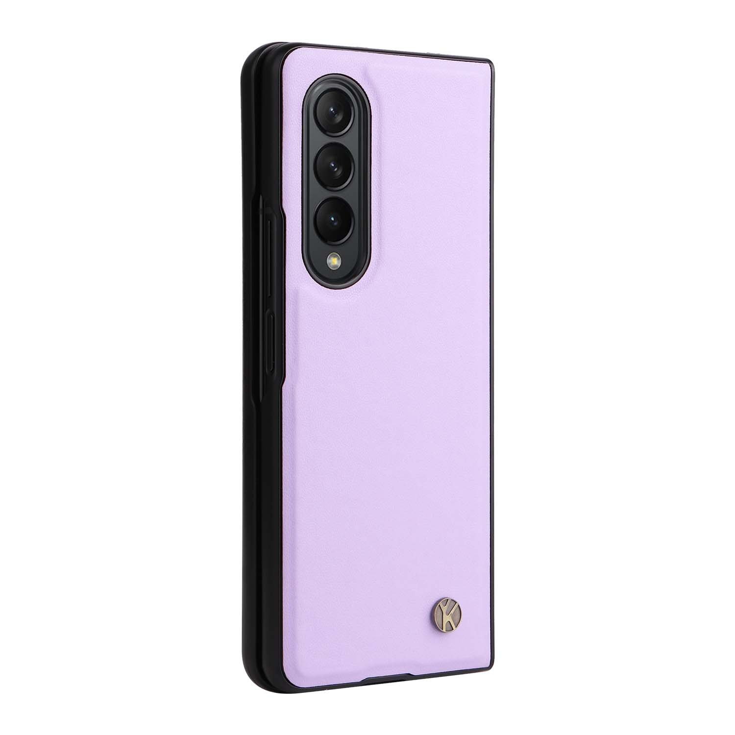 For Samsung Galaxy Z Fold 4 3 Fold4 Fold3 5G PU Leather Cover Ultra Slim Hard PC Shockproof Business Style Phone Case