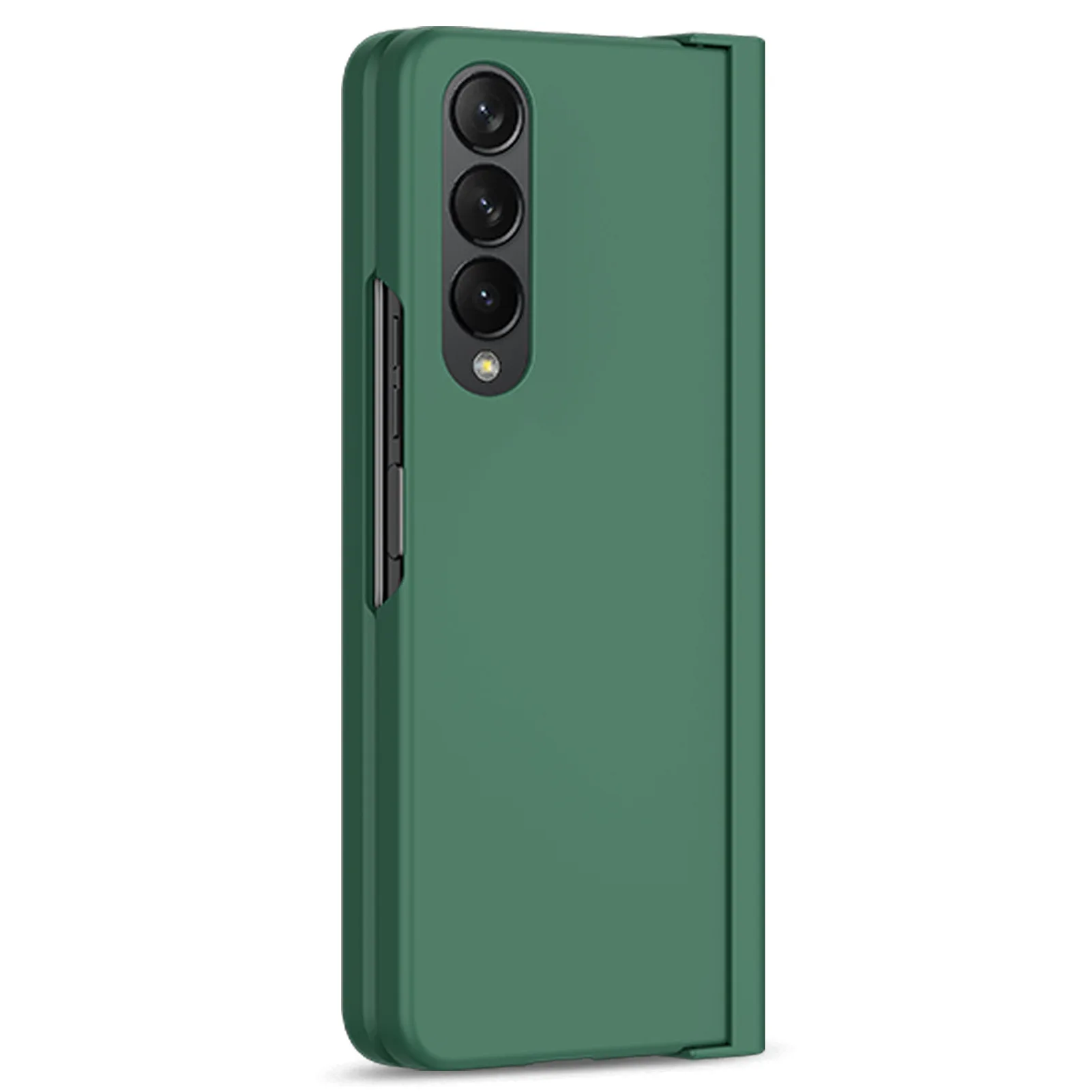 for Samsung Galaxy Z Fold 5 4 3 Phone Case 360° Liquid Matte Plain Color Pen Holder Cover Fine Hole Shell Antifall NonSlip Funda