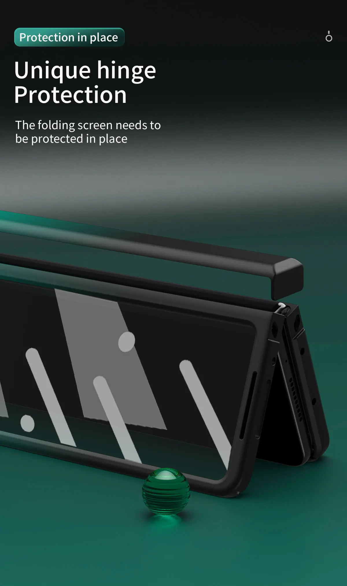 Hinge Gradient Case for Samsung Galaxy Z Fold 4 3 2 Cover with Front Glass Film Full Protective Camera Flip Antifinerprint Shell