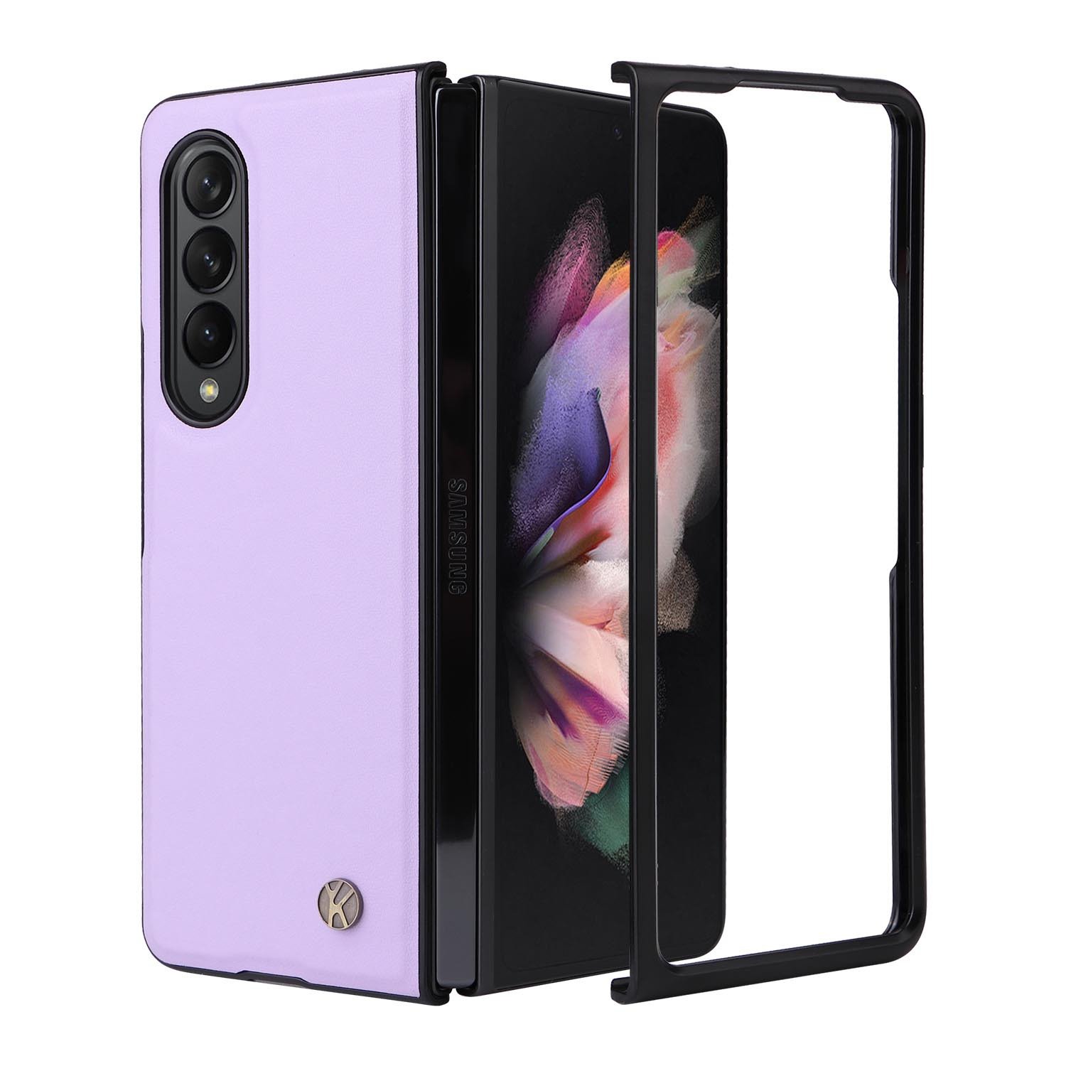 For Samsung Galaxy Z Fold 4 3 Fold4 Fold3 5G PU Leather Cover Ultra Slim Hard PC Shockproof Business Style Phone Case