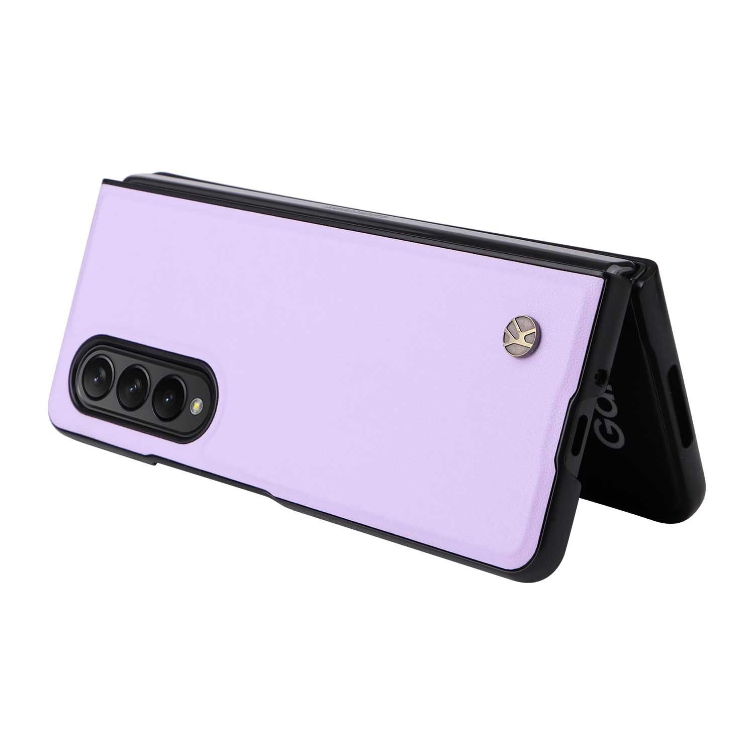For Samsung Galaxy Z Fold 4 3 Fold4 Fold3 5G PU Leather Cover Ultra Slim Hard PC Shockproof Business Style Phone Case