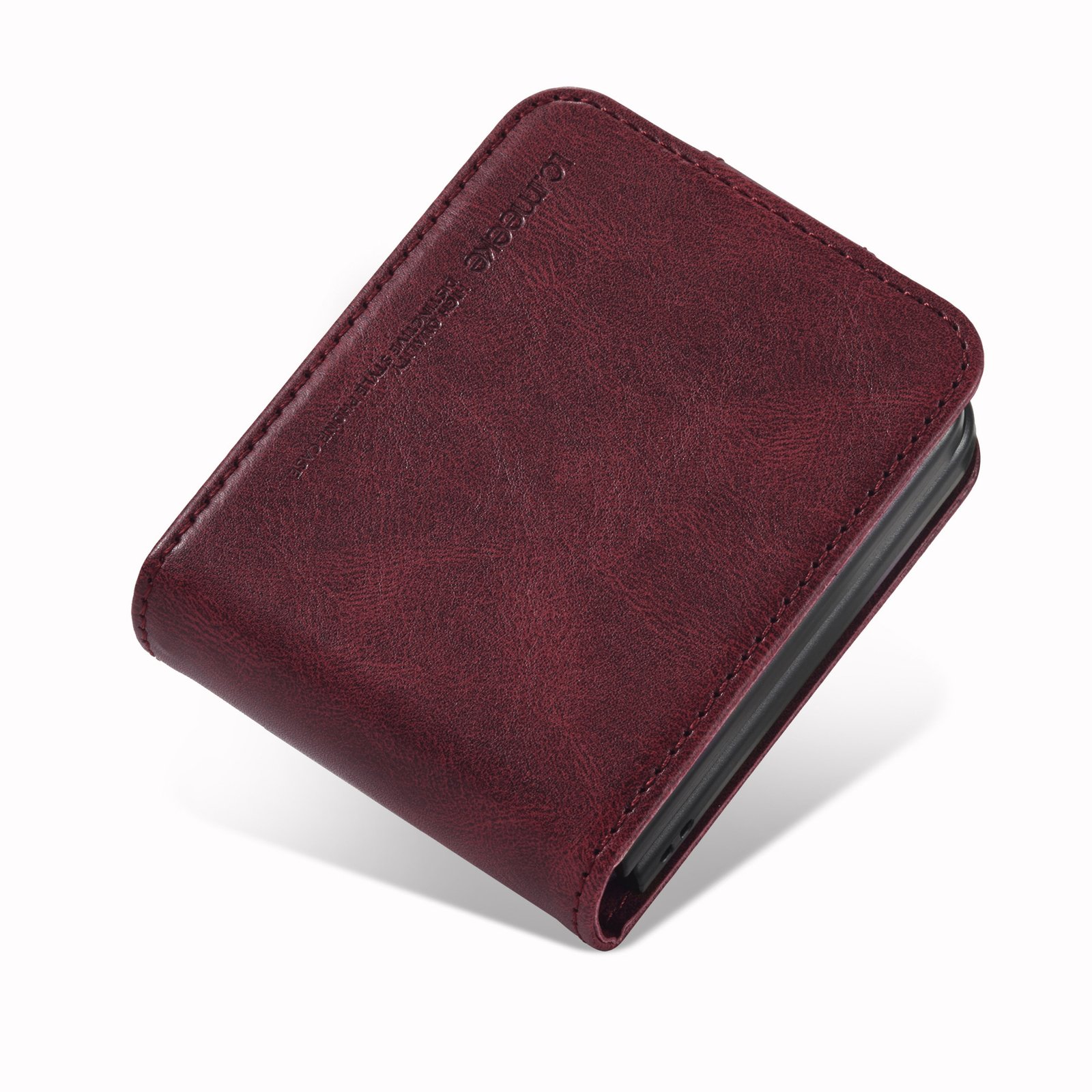 Folding Leather Cover For Samsung Galaxy Z Flip 3 4 Flip4 Flip3 5G Magnetic Protective Cards Solt Wallet Bag Business Phone Case