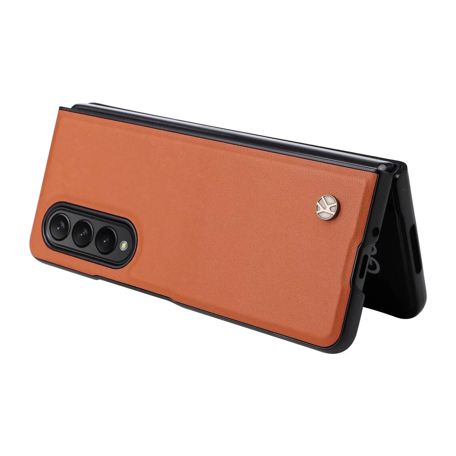 For Samsung Galaxy Z Fold 4 3 Fold4 Fold3 5G PU Leather Cover Ultra Slim Hard PC Shockproof Business Style Phone Case