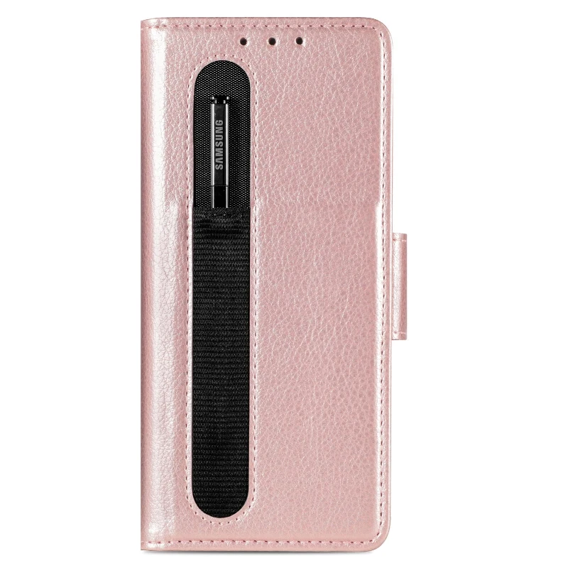 Magnetic Flip Phone Case For Samsung Galaxy Z Fold 5 4 3 Fold Phone Cover Shockproof Phone Cover With Pen Holder(Exclude Pen)
