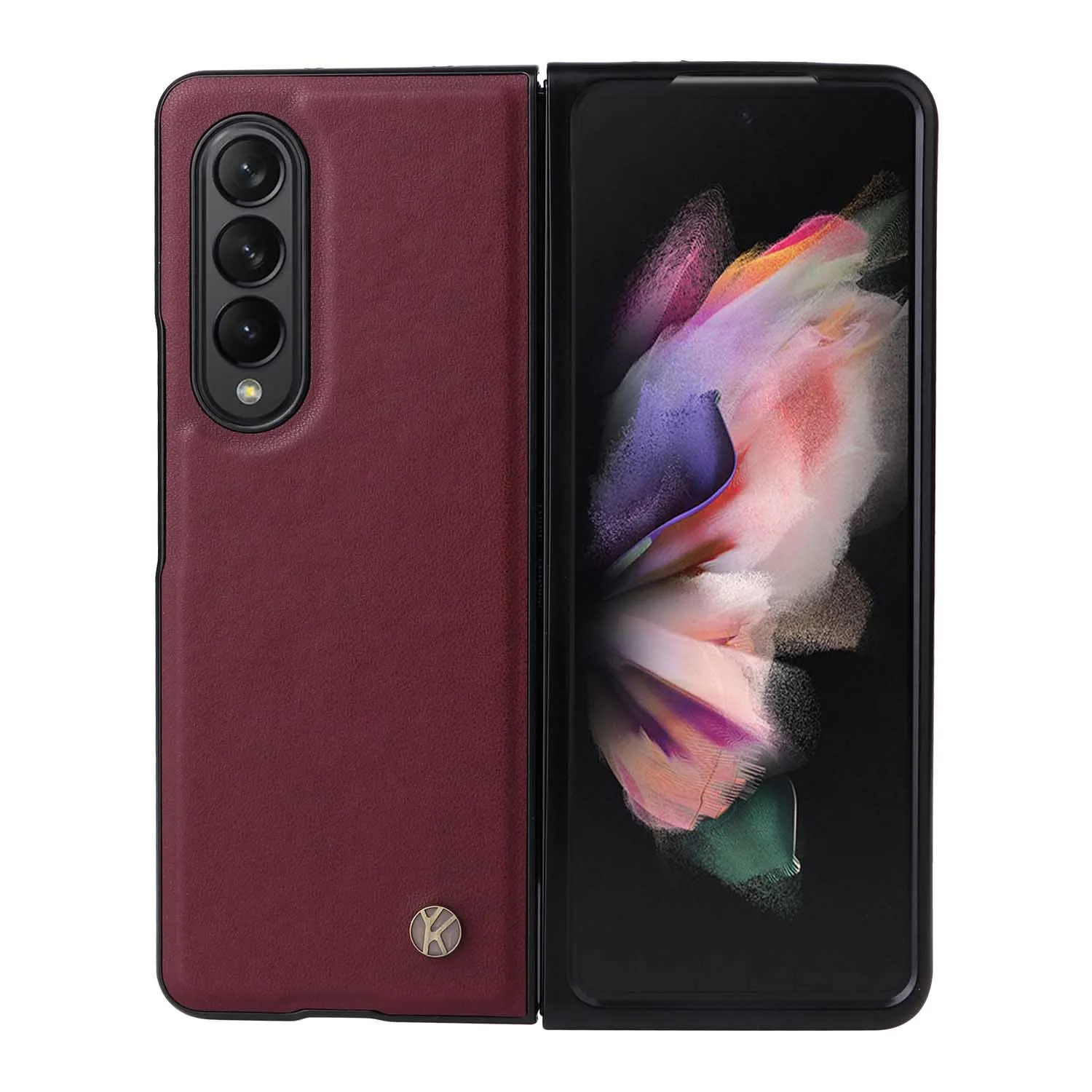 For Samsung Galaxy Z Fold 4 3 Fold4 Fold3 5G PU Leather Cover Ultra Slim Hard PC Shockproof Business Style Phone Case