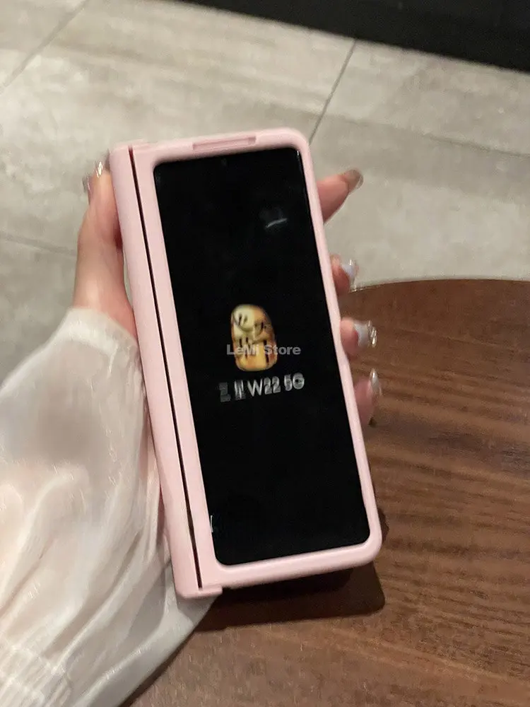 For Samsung Galaxy Z Fold 4 5 Case Skin sensation Phone Case for Z Fold 3 Hinge Protective Cover
