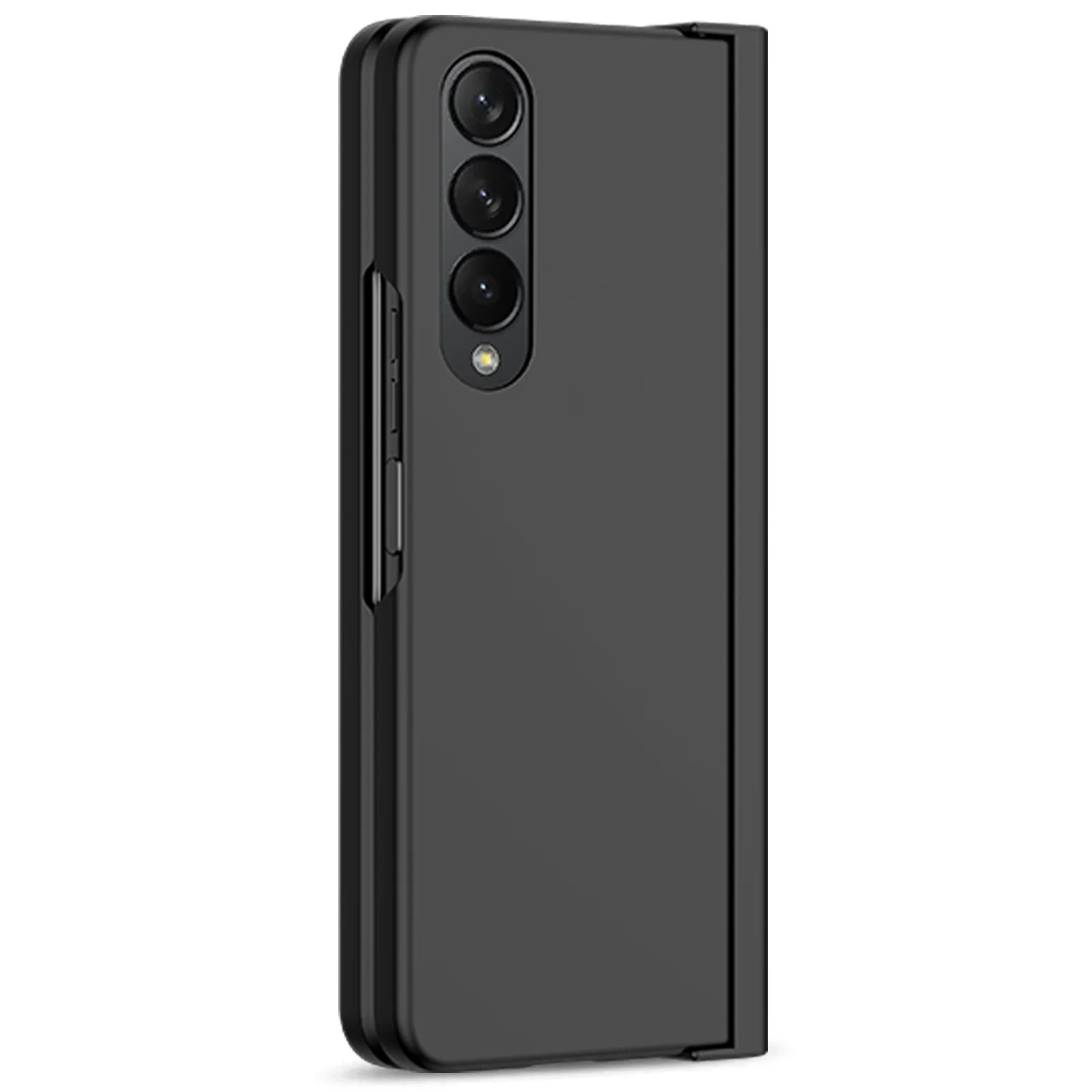 for Samsung Galaxy Z Fold 5 4 3 Phone Case 360° Liquid Matte Plain Color Pen Holder Cover Fine Hole Shell Antifall NonSlip Funda