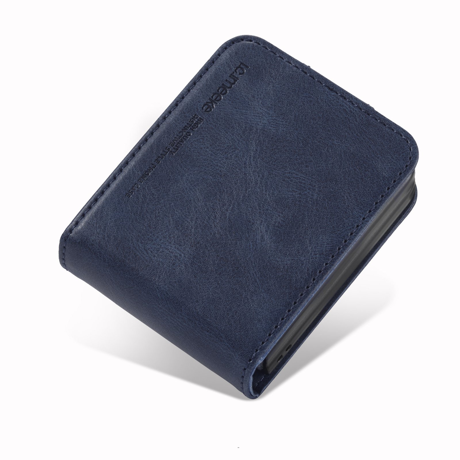 Folding Leather Cover For Samsung Galaxy Z Flip 3 4 Flip4 Flip3 5G Magnetic Protective Cards Solt Wallet Bag Business Phone Case