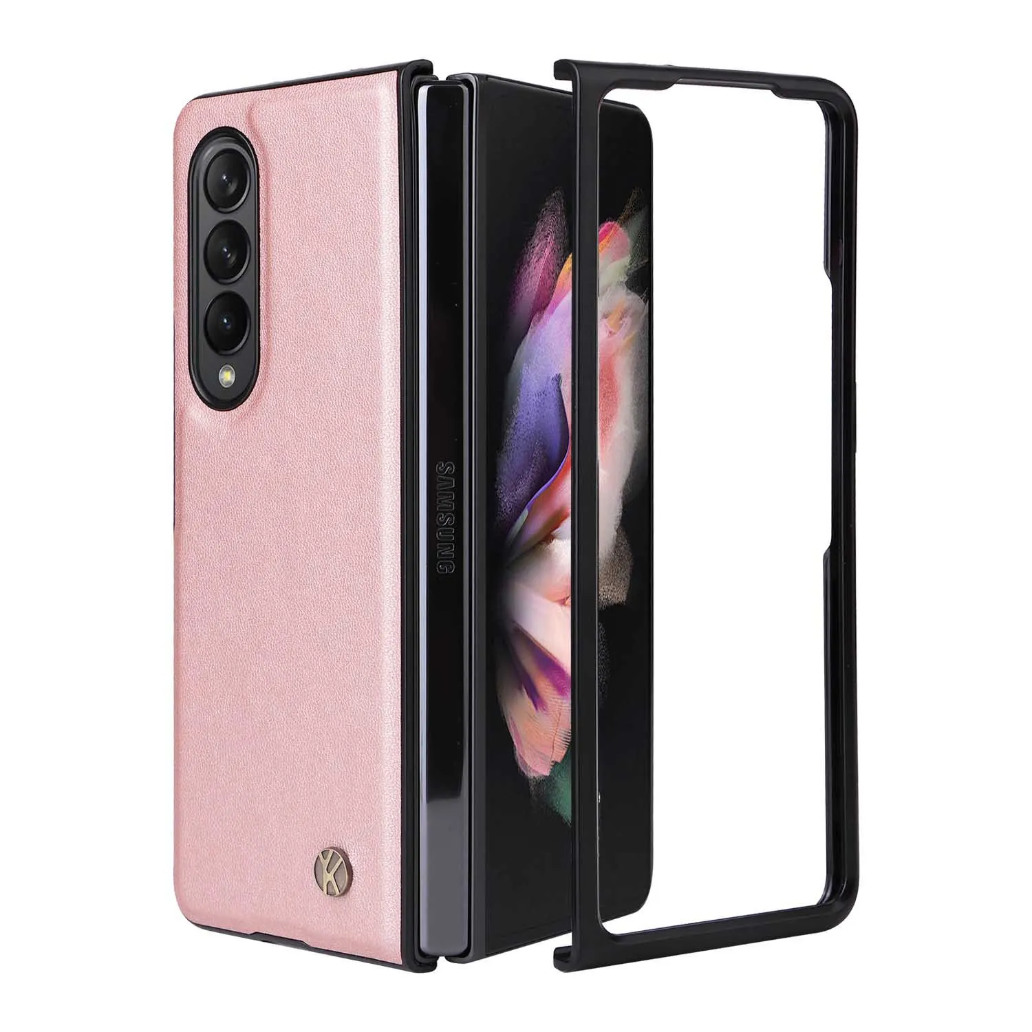 For Samsung Galaxy Z Fold 4 3 Fold4 Fold3 5G PU Leather Cover Ultra Slim Hard PC Shockproof Business Style Phone Case